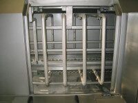 Düsenrohrsystem mit Flachstrahldüsen für Automobilteile Detailaufnahme des Düsenrohrsystems der TW 106 für gezielte Reinigung
