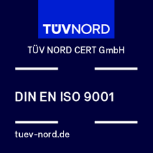 TÜV NORD Prüfzeichen für DIN EN ISO 9001 Zertifizierung