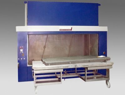 Frontlader Reinigungsanlage PF 300 mit Beladefahrwagen in Sonderausführung