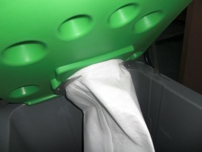 Standard filter bag for cleaning the liquid in a PERKUTE cleaning system