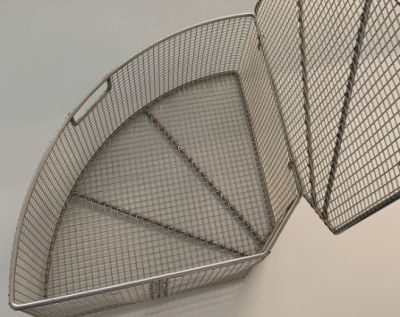 Segment basket VA 90 degrees, radius 365 mm, mesh width 8 mm for workpieces in PERKUTE systems