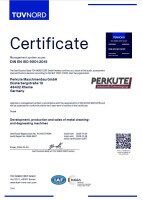 Certificate DIN EN ISO 9001:2015 Certificate DIN EN ISO 9001:2015