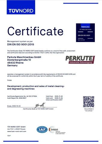 Certificate DIN EN ISO 9001:2015