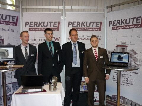 Students from Rheine Vocational College present their final project at PERKUTE