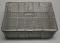 Schüttgutkorb VA 85305 mit Auflagendeckel, 362 x 262 x 126 mm, MW 3 mm Schüttgutkorb aus Edelstahl mit Auflagendeckel, 362 x 262 x 126 mm, Maschenweite 3 mm