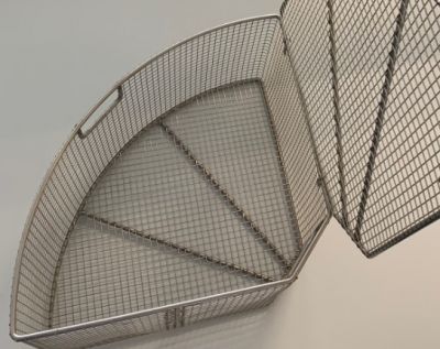 PERKUTE Segmentkorb 50846 VA 90° R 365 mm MW 8 mm Segmentkorb VA 90 Grad, Radius 365 mm, Maschenweite 8 mm für Werkstücke in PERKUTE Anlagen