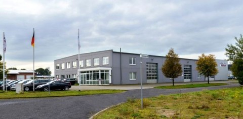 PERKUTE Unternehmenssitz in Rheine – Hersteller von Teilereinigungsanlagen Firmengebäude von PERKUTE in Rheine, Hersteller für Teilereinigungsanlagen